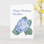 Hydrangea Bouquet Daughter Birthday Karte (Gelbe Blume)