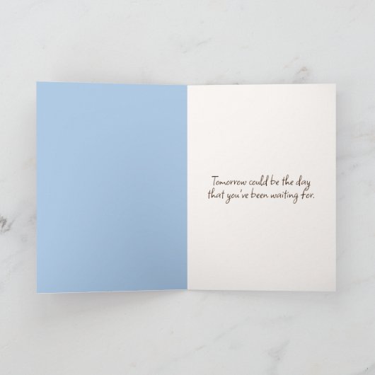 Hydrangea Bouquet in Vase Karte (Innenseite)