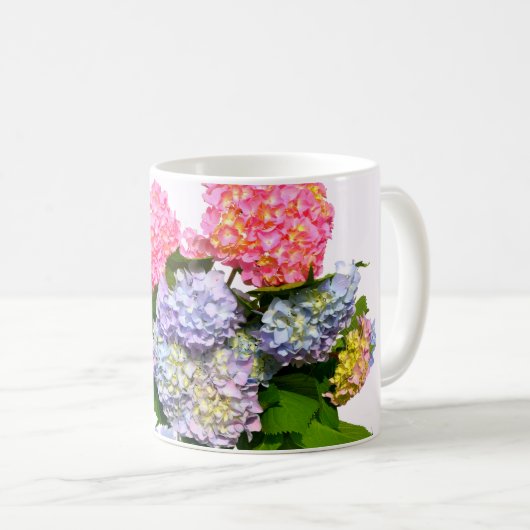 Hydrangea Bouquet Kaffeetasse (VorderseiteRechts)