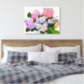 Hydrangea Bouquet Leinwanddruck (Insitu (Schlafzimmer))
