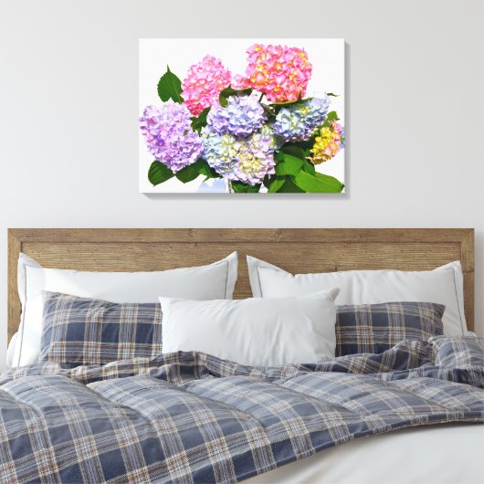 Hydrangea Bouquet Leinwanddruck (Insitu (Schlafzimmer))