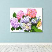 Hydrangea Bouquet Leinwanddruck (Insitu (Holzboden))