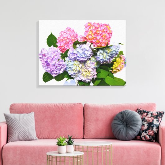 Hydrangea Bouquet Leinwanddruck (Insitu (Wohnzimmer))