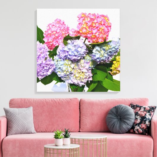 Hydrangea Bouquet Leinwanddruck (Insitu (Wohnzimmer))