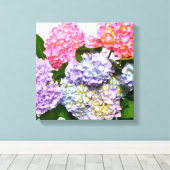 Hydrangea Bouquet Leinwanddruck (Insitu (Holzboden))