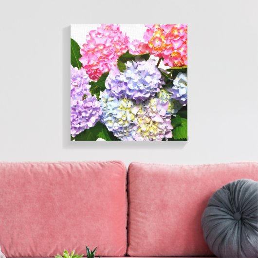 Hydrangea Bouquet Leinwanddruck (Insitu (Wohnzimmer))