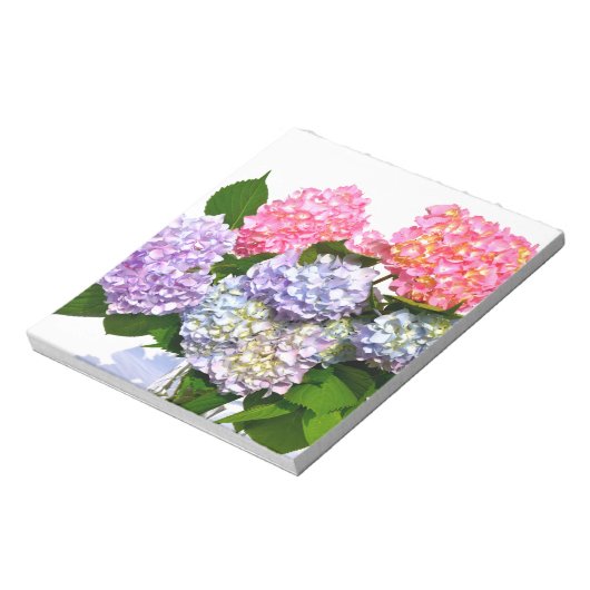 Hydrangea Bouquet Notizblock (Rotiert)