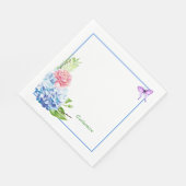 Hydrangea Bouquet Paper Napkin Serviette (Ecke)