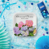 Hydrangea Bouquet Pappteller (Party)