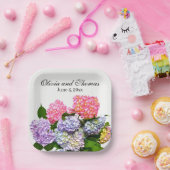 Hydrangea Bouquet Pappteller (Party)