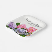 Hydrangea Bouquet Pappteller (Gewinkelt)