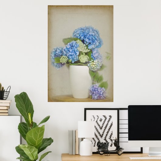 Hydrangea Bouquet Poster (Heimbüro)