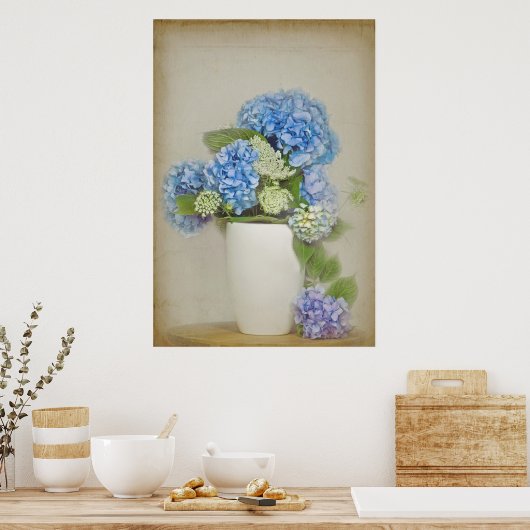 Hydrangea Bouquet Poster (Küche)