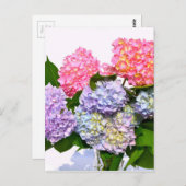 Hydrangea Bouquet Postkarte (Vorne/Hinten)