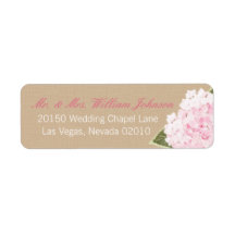 Hydrangea Bouquet Wedding Label