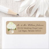 Hydrangea Bouquet Wedding Label (Insitu)