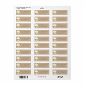 Hydrangea Bouquet Wedding Label (Vorne)