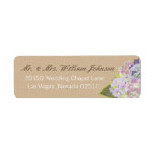 Hydrangea Bouquet Wedding Label (Vorne)