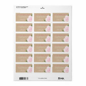 Hydrangea Bouquet Wedding Label Adressaufkleber (Vorne)