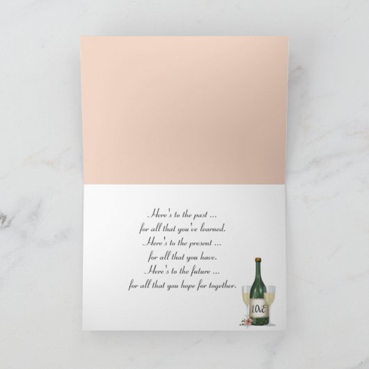 Hydrangea Bouquet zum 65. Jahrestag Karte (Innenseite)