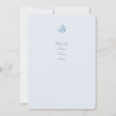 Hydrangea Brautdusche Einladung (Rückseite)