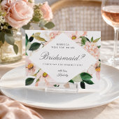 Hydrangea Brautjungfer Antrag Postkarte