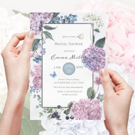 Hydrangea-Brautparty Einladung