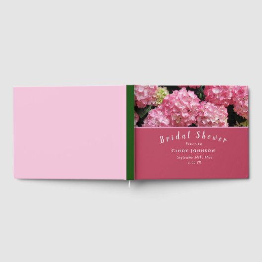 Hydrangea Brautparty Gästebuch (Voll)