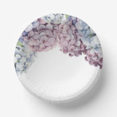 Hydrangea Brautparty Paper Bowls Pappteller (Vorderseite)