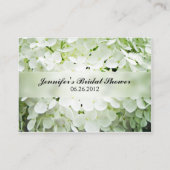 Hydrangea-Brautparty-Registrierungskarten Begleitkarte (Rückseite)