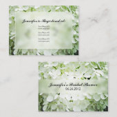 Hydrangea-Brautparty-Registrierungskarten Begleitkarte (Vorne/Hinten)