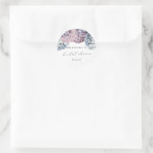 Hydrangea-Brautparty-Sticker Runder Aufkleber (Tasche)