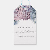 Hydrangea Brautparty Vielen Dank Tag Geschenkanhänger (Vorderseite)