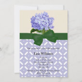 Hydrangea Bridal Dusche Einladung (Vorderseite)