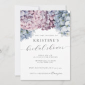 Hydrangea Bridal Dusche Einladung (Vorderseite)