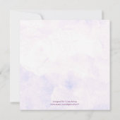 Hydrangea Bridal Dusche Einladungen (Rückseite)