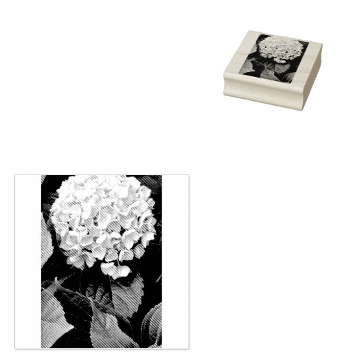 Hydrangea-Briefmarke Gummistempel (Stempel)