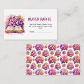 Hydrangea Buch Thema Diaper Begleitkarte (Vorne/Hinten)