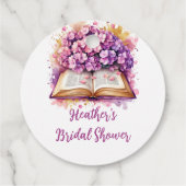 Hydrangea-Buchthema Geschenkanhänger (Rückseite)