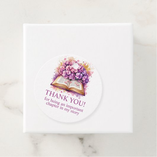 Hydrangea-Buchthema Geschenkanhänger (Beispiel)