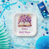Hydrangea-Buchthema Pappteller (Party)