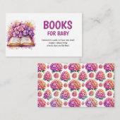 Hydrangea Buchthemenbücher für Baby Begleitkarte (Vorne/Hinten)