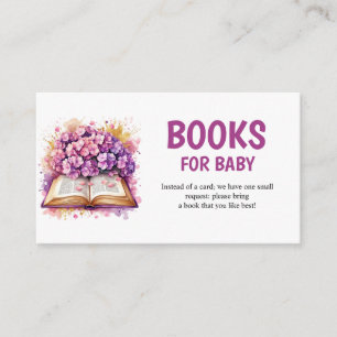 Hydrangea Buchthemenbücher für Baby Begleitkarte