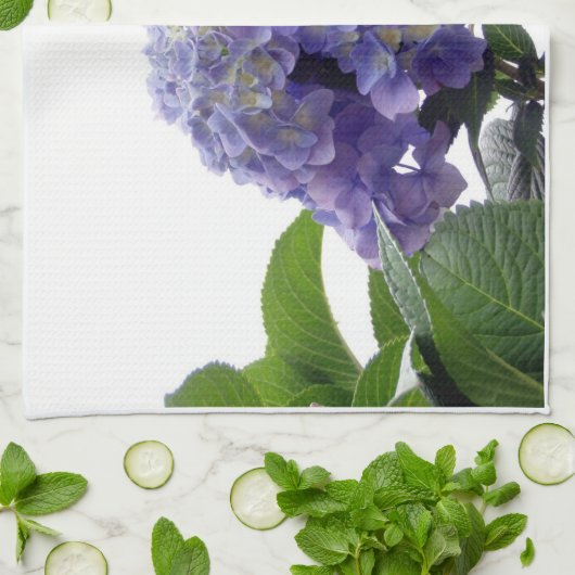 Hydrangea-Bush-Geschirrtuch Handtuch (Gefaltet)