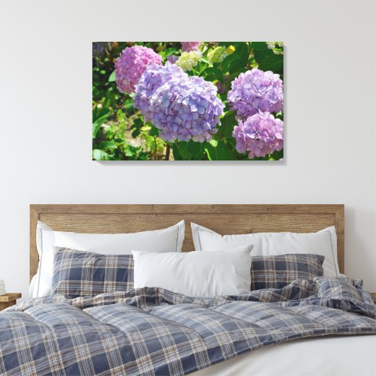 Hydrangea Canvas Print Leinwanddruck (Insitu (Schlafzimmer))