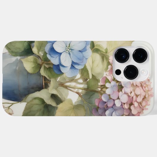 Hydrangea Case-Mate iPhone Hülle (Rückseite (Horizontal))