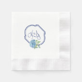 Hydrangea Cocktail Servietten für Kristen & Jonath (Vorderseite)