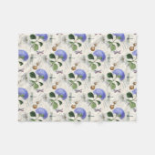 Hydrangea Collage Fleecedecke (Vorderseite (Horizontal))