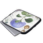 Hydrangea Collage Laptopschutzhülle (Vorne Knopf)