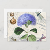 Hydrangea Collage Postkarte (Vorne/Hinten)